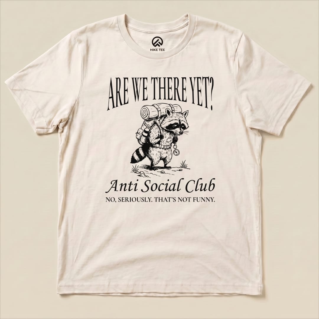Hiking Anti Social Club  Shirt Hike Tee T-Shirt Natural / S