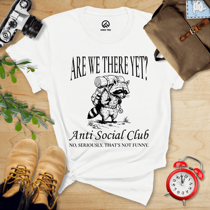 Hike Tee T-Shirt White / S Hiking Anti Social Club  Shirt