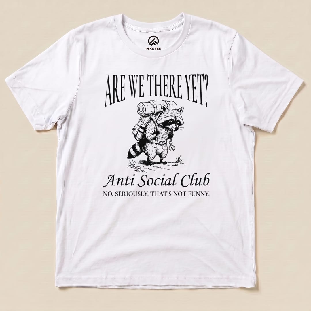 Hiking Anti Social Club  Shirt Hike Tee T-Shirt White / S
