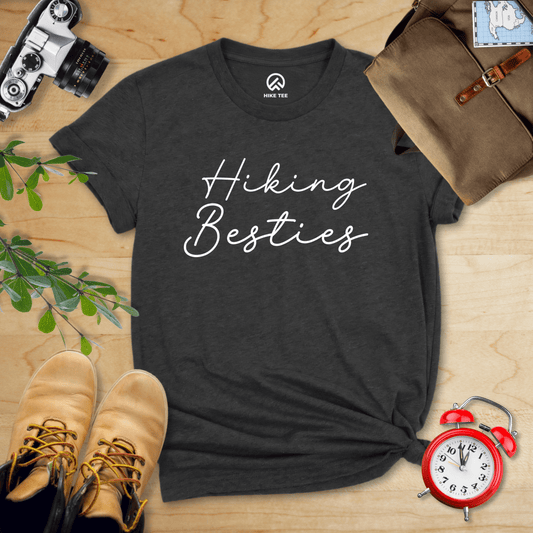 Hike Tee T-Shirt Dark Grey Heather / S Hiking Besties Shirt