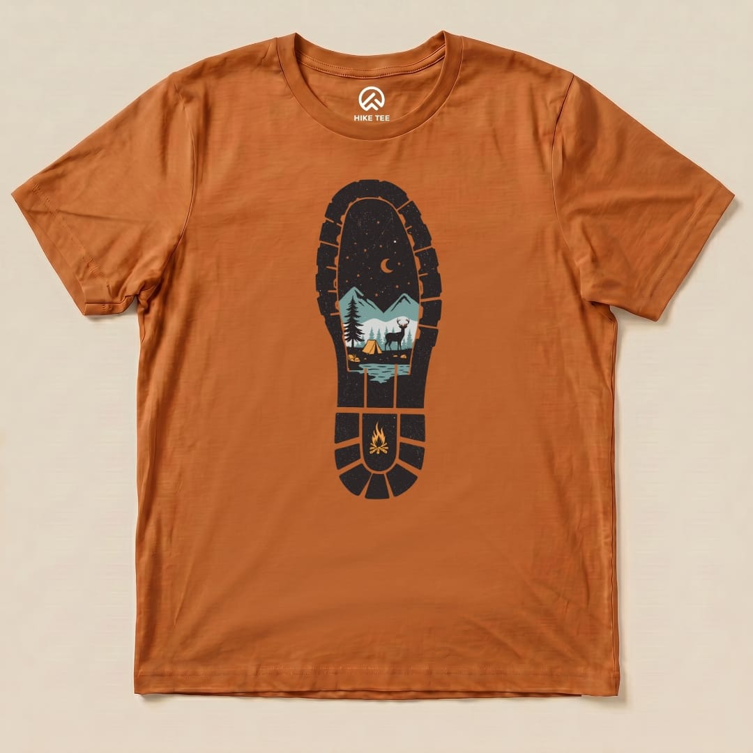 Hiking Boot Print Shirt Hike Tee T-Shirt