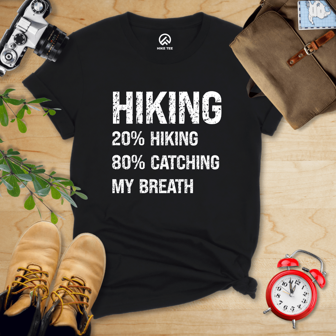 Hike Tee T-Shirt Black / S Hiking Catching Breath Shirt