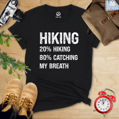 Hike Tee T-Shirt Black / S Hiking Catching Breath Shirt