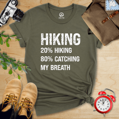 Hike Tee T-Shirt Military Green / S Hiking Catching Breath Shirt