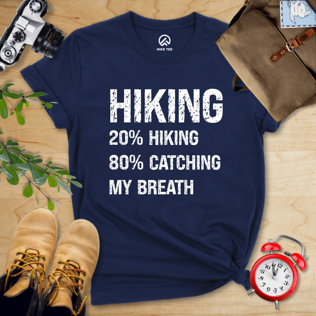 Hike Tee T-Shirt Navy / S Hiking Catching Breath Shirt