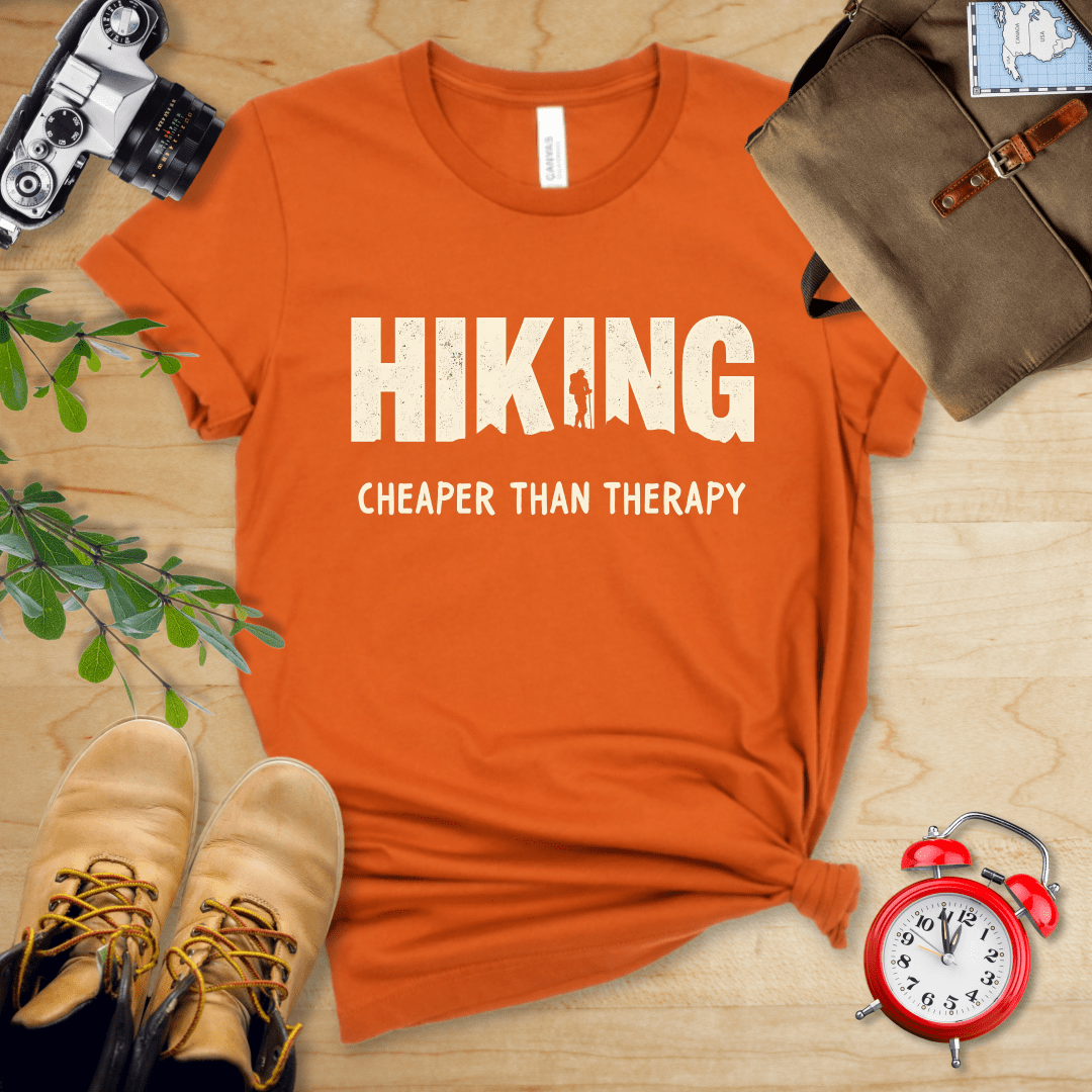 Printify T-Shirt Autumn / S Hiking - Cheaper Than Therapy