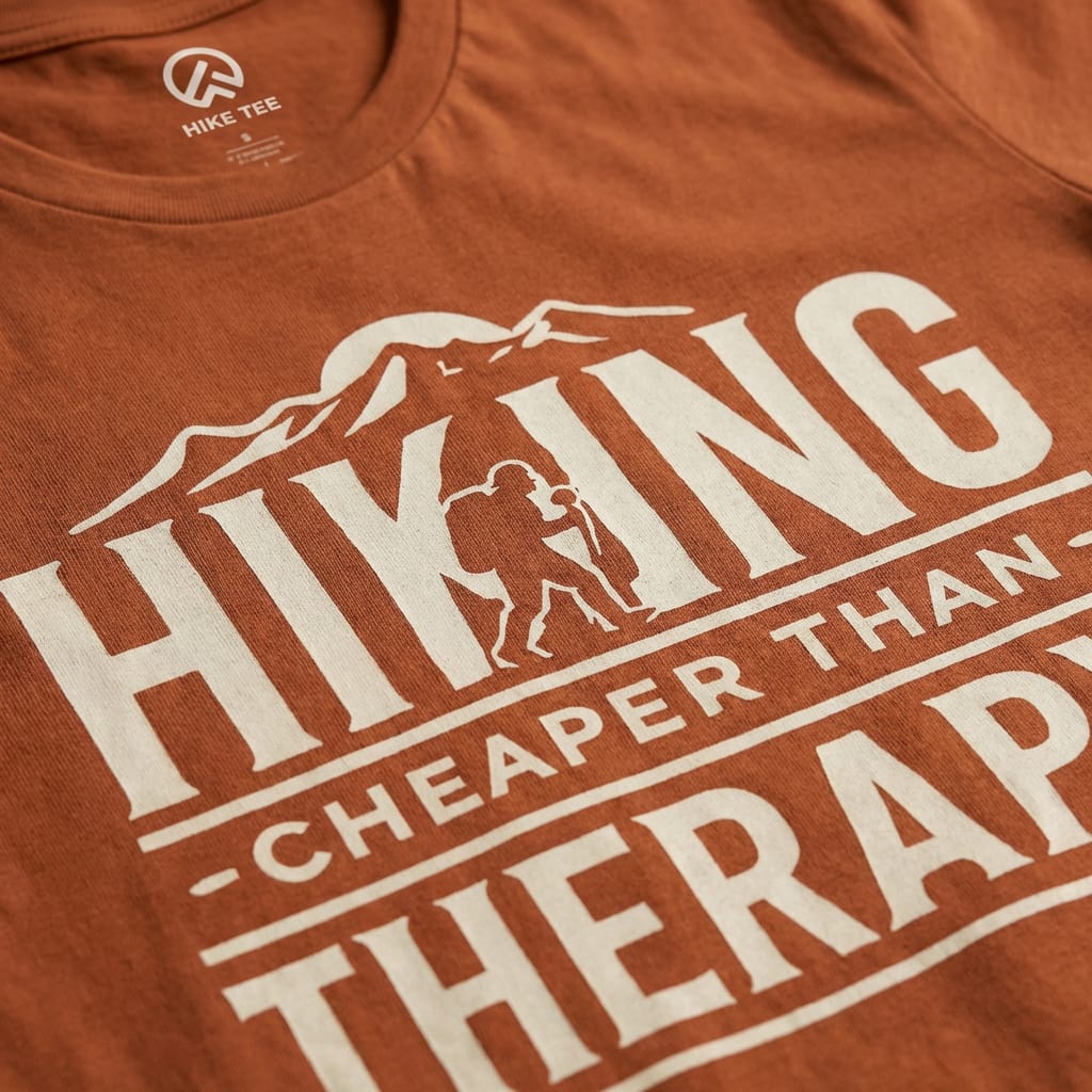 Hike Tee T-Shirt Hiking Cheaper Then Therapy Shirt