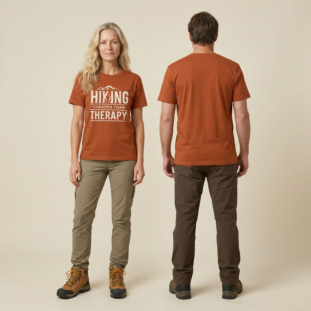 Hike Tee T-Shirt Hiking Cheaper Then Therapy Shirt