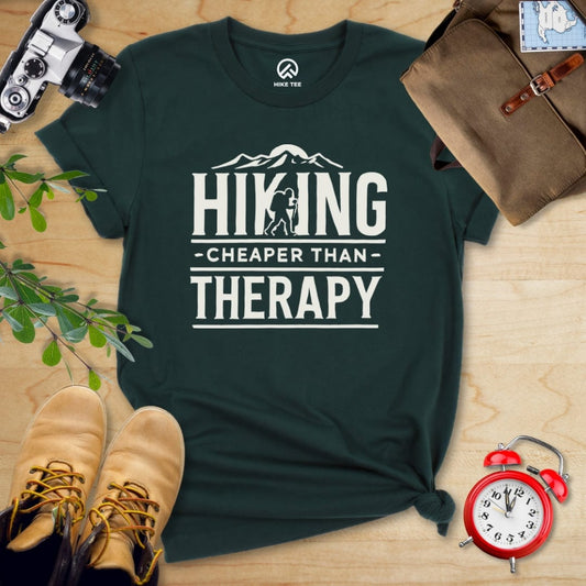 Hike Tee T-Shirt Forest / S Hiking Cheaper Then Therapy Shirt