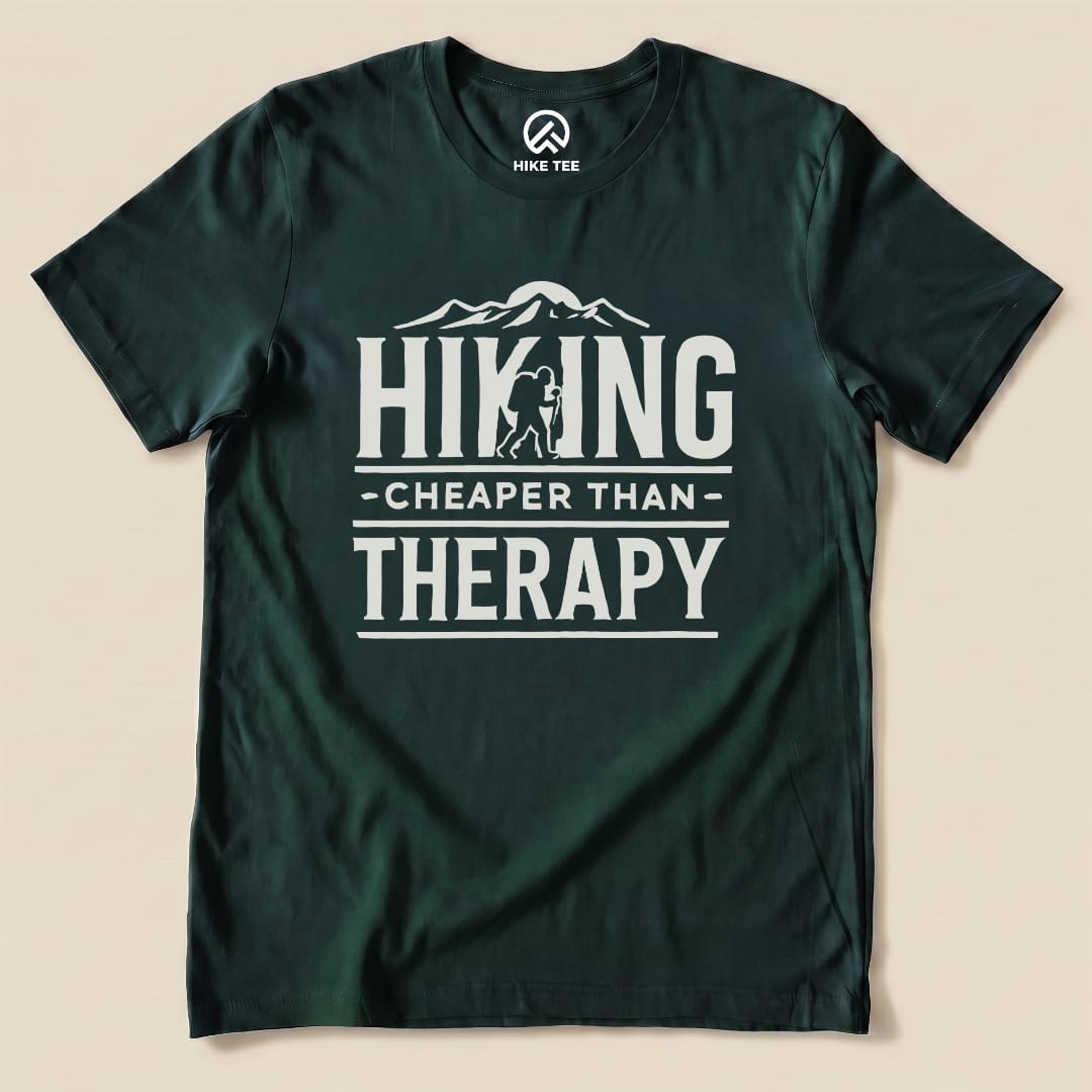 Hike Tee T-Shirt Forest / S Hiking Cheaper Then Therapy Shirt