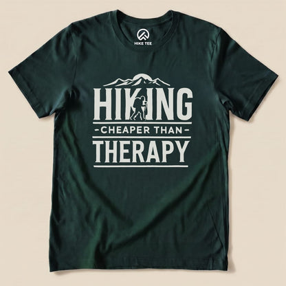 Hike Tee T-Shirt Forest / S Hiking Cheaper Then Therapy Shirt
