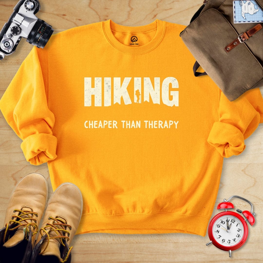 Hike Tee Sweatshirt Gold / S Hiking Cheaper Therapy Sweatshirt