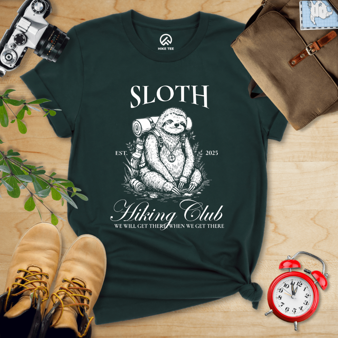 Hike Tee T-Shirt Forest / S Hiking Club Sloth Shirt