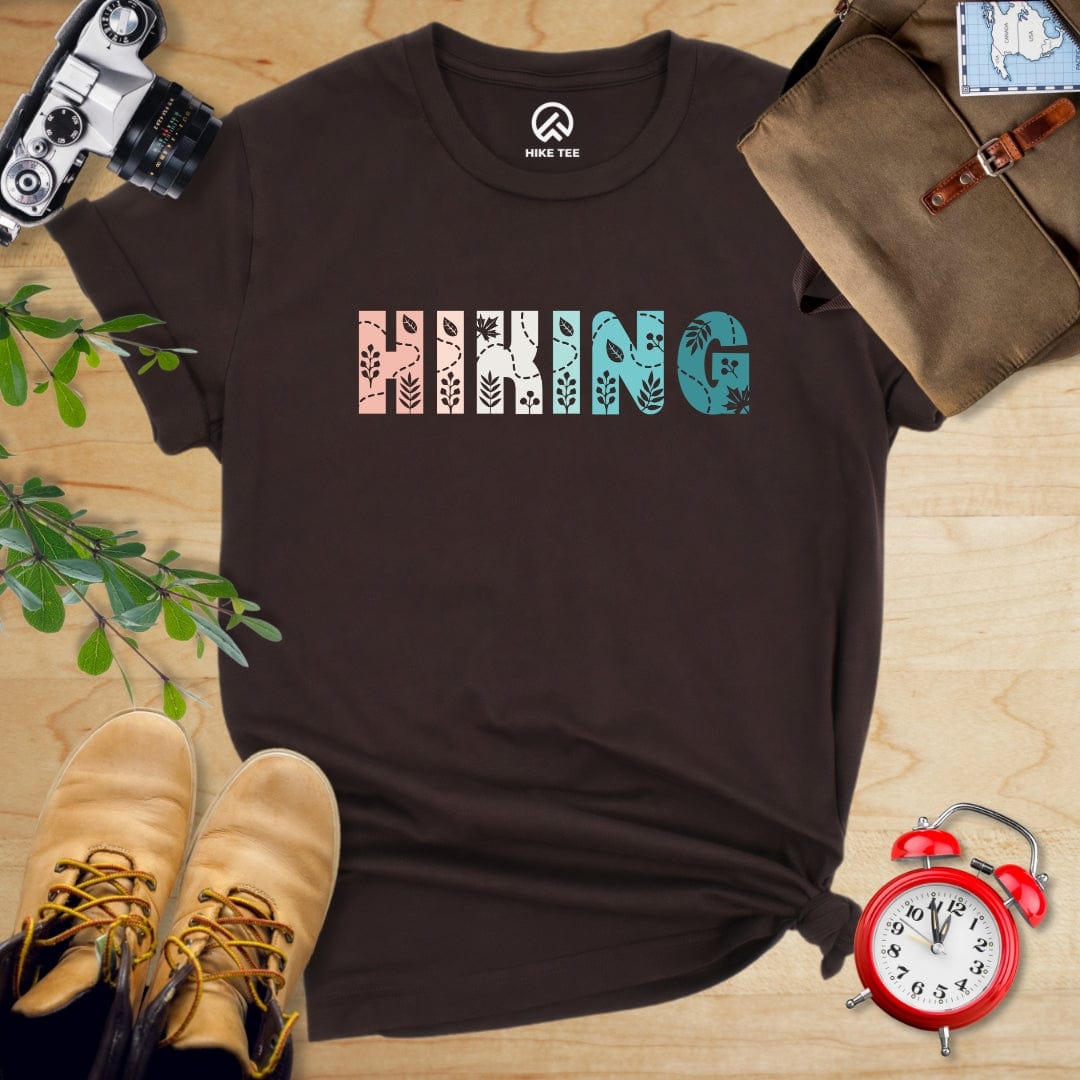 Hike Tee T-Shirt Brown / S Hiking Floral Shirt