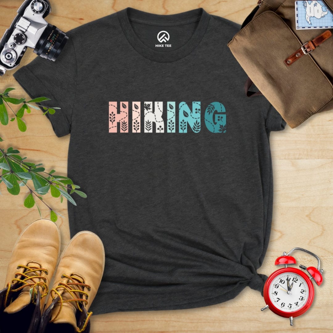 Hike Tee T-Shirt Dark Grey Heather / S Hiking Floral Shirt