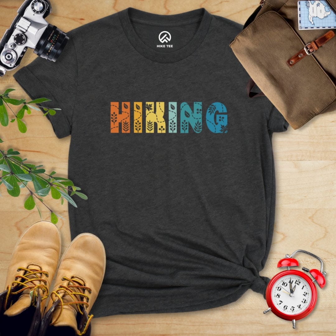 Hike Tee T-Shirt Dark Grey Heather / S Hiking Floral Shirt