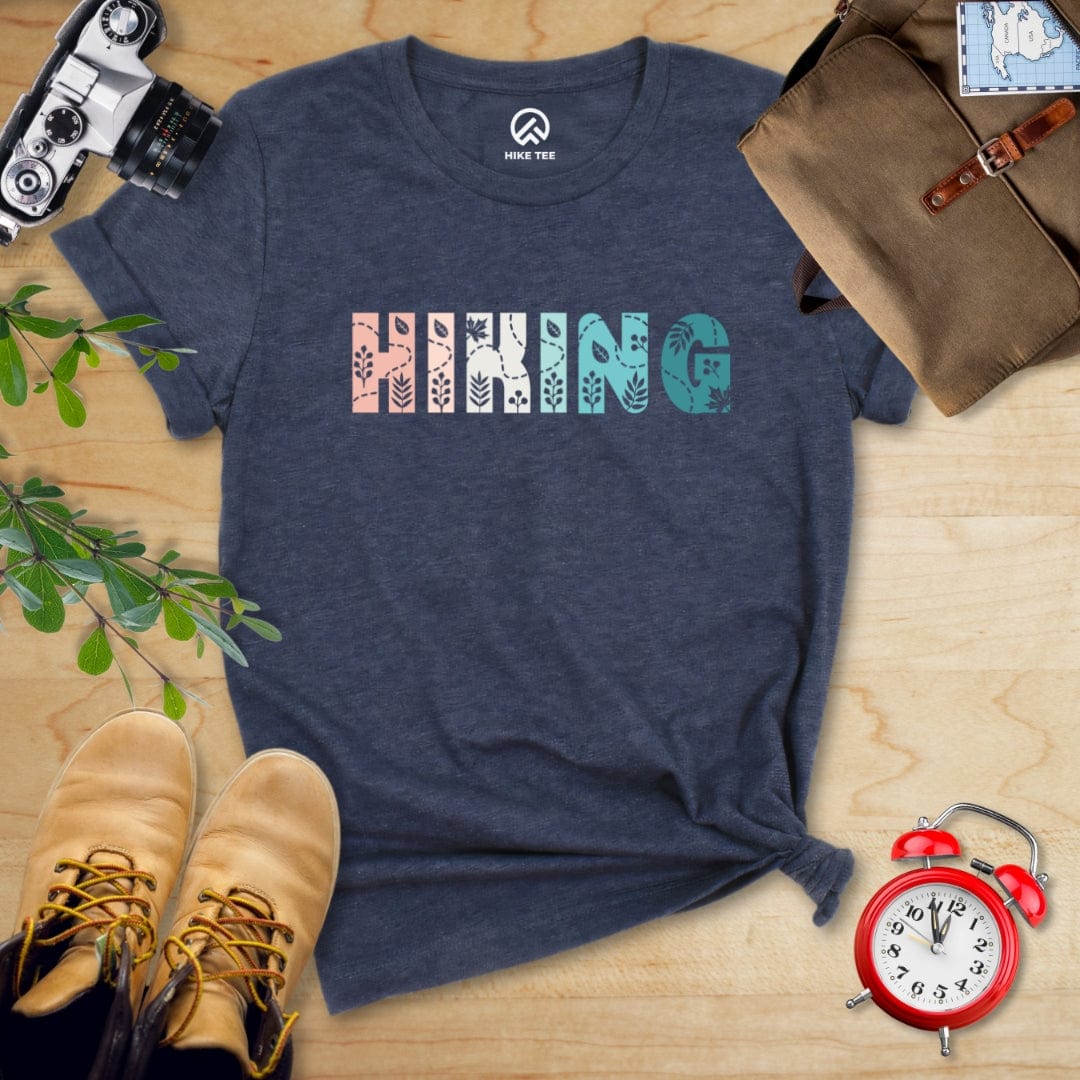 Hike Tee T-Shirt Heather Navy / S Hiking Floral Shirt