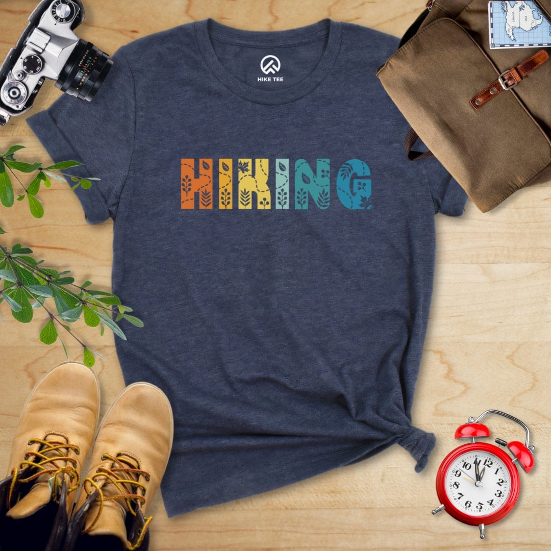 Hike Tee T-Shirt Heather Navy / S Hiking Floral Shirt