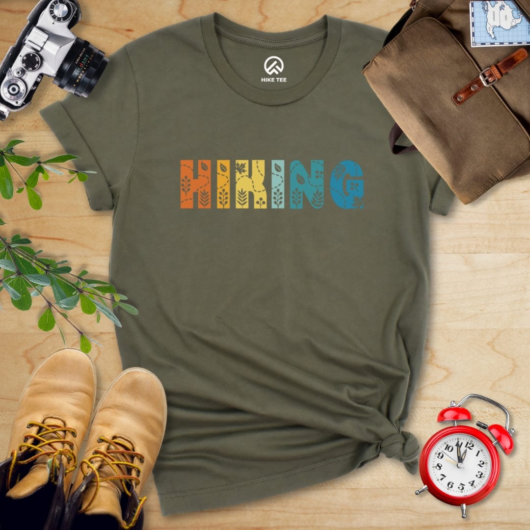Hike Tee T-Shirt Military Green / S Hiking Floral Shirt