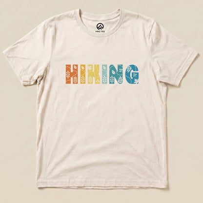 Hiking Floral Shirt Hike Tee T-Shirt Natural / S
