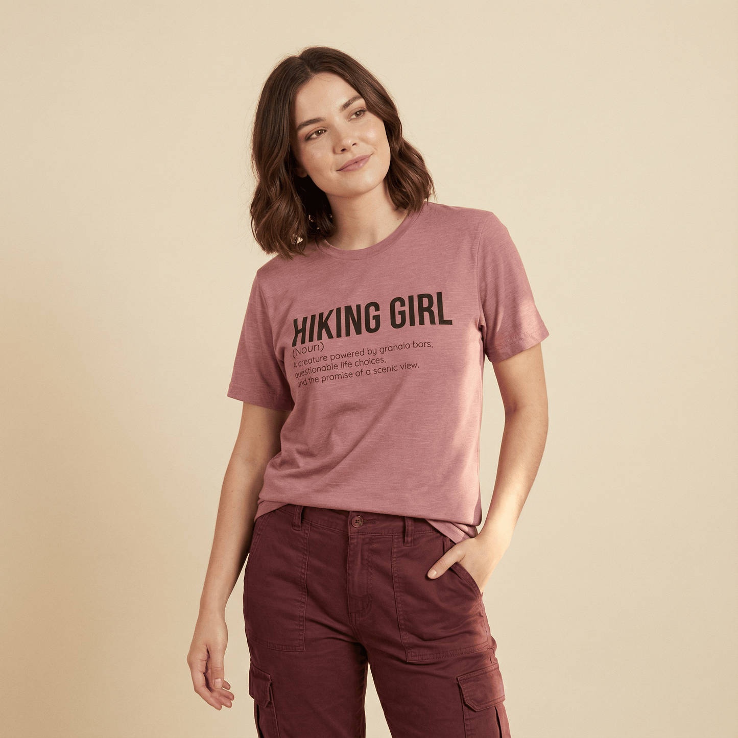 Hike Tee T-Shirt Hiking Girl Definition Shirt