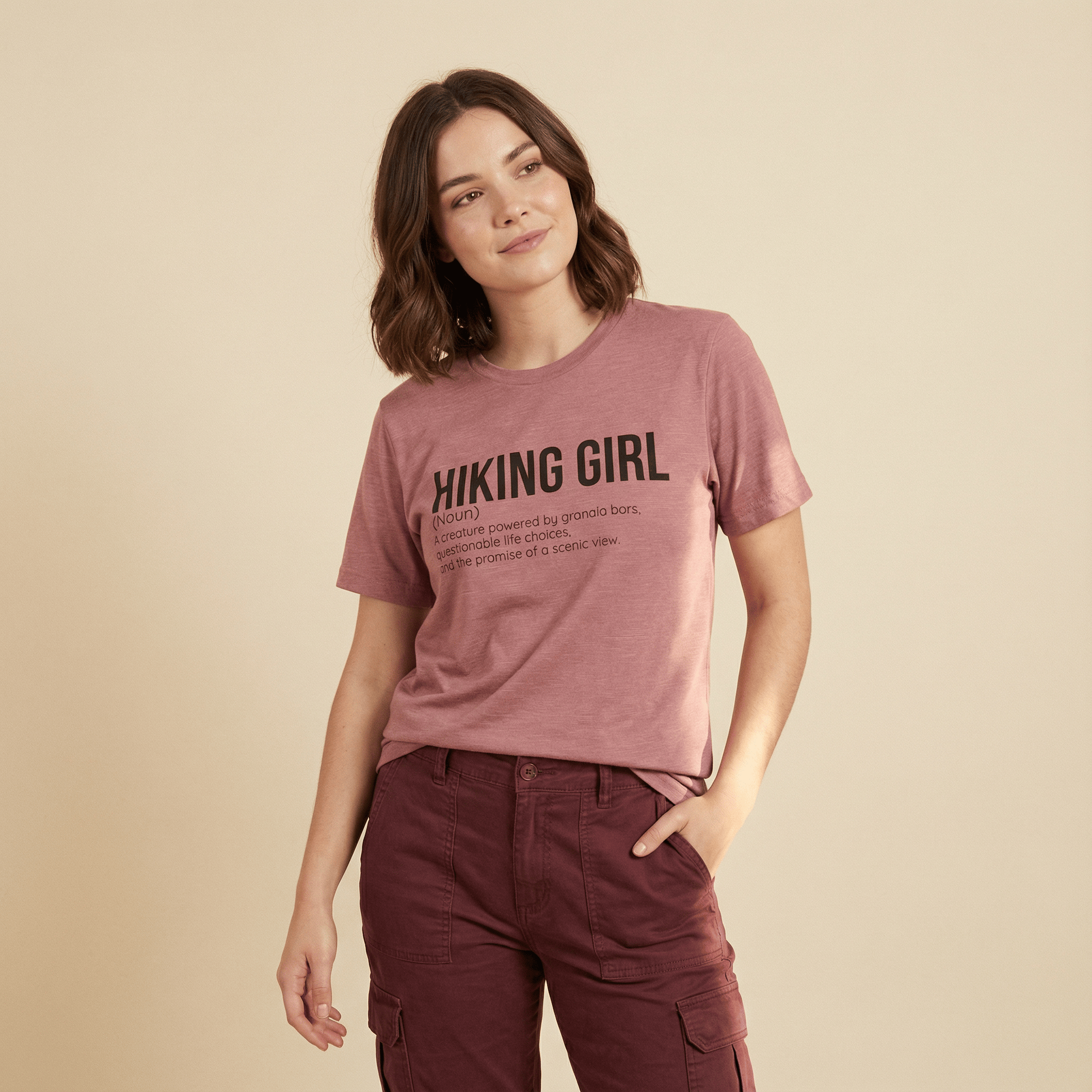 Hike Tee T-Shirt Hiking Girl Definition Shirt
