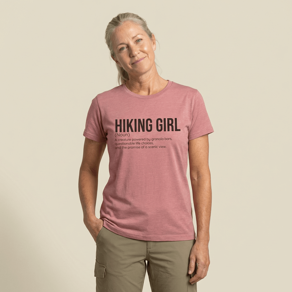 Hike Tee T-Shirt Hiking Girl Definition Shirt