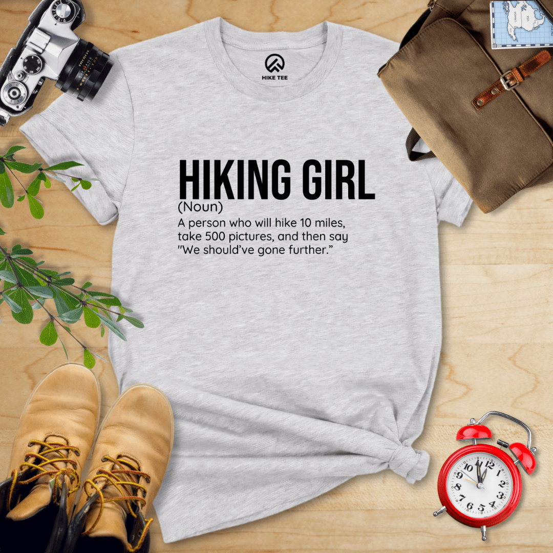 Hike Tee T-Shirt Athletic Heather / S Hiking Girl Definition Shirt
