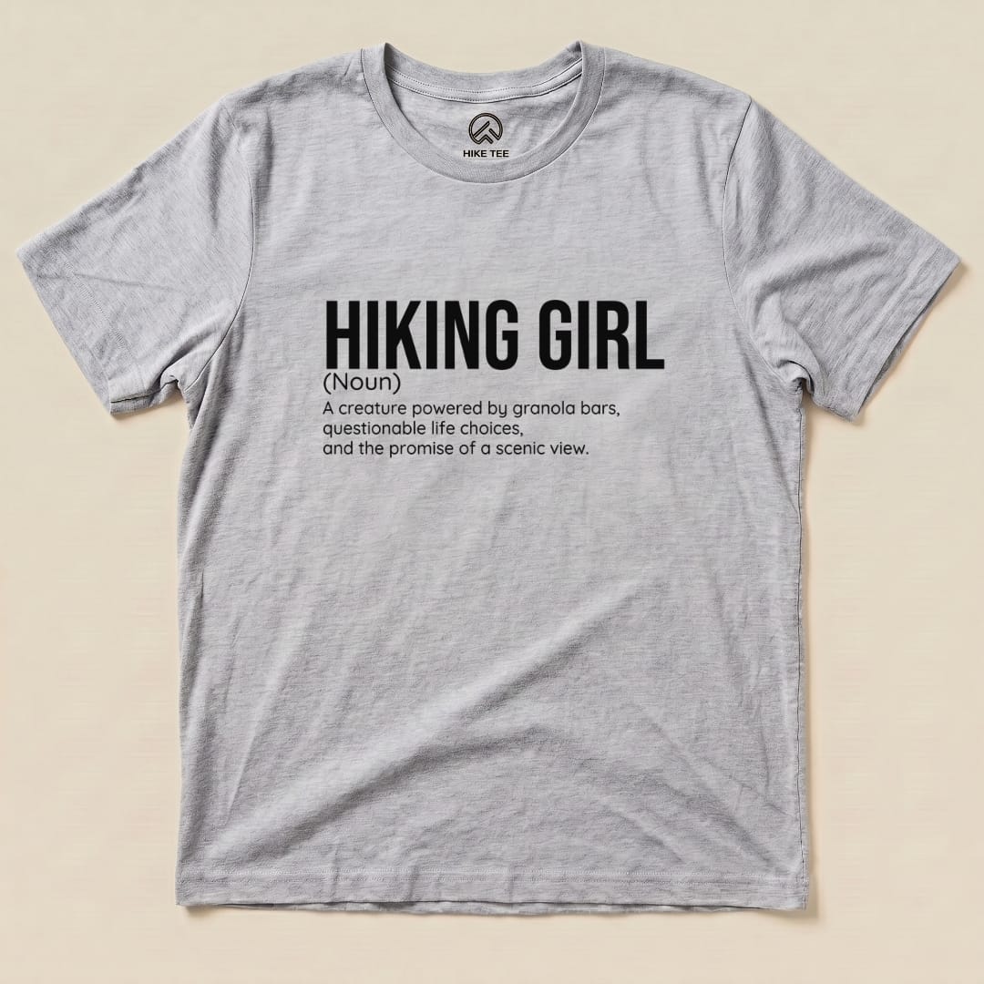 Hike Tee T-Shirt Athletic Heather / S Hiking Girl Definition Shirt