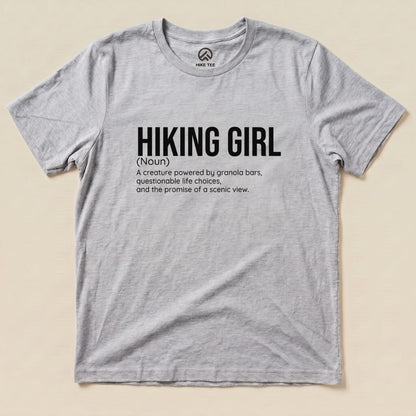 Hike Tee T-Shirt Athletic Heather / S Hiking Girl Definition Shirt