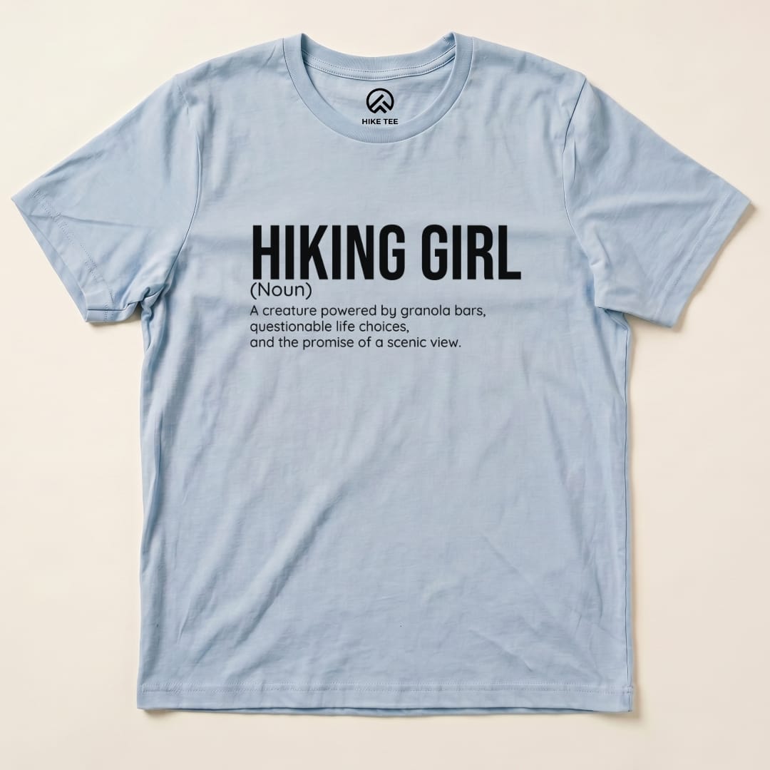 Hike Tee T-Shirt Baby Blue / S Hiking Girl Definition Shirt
