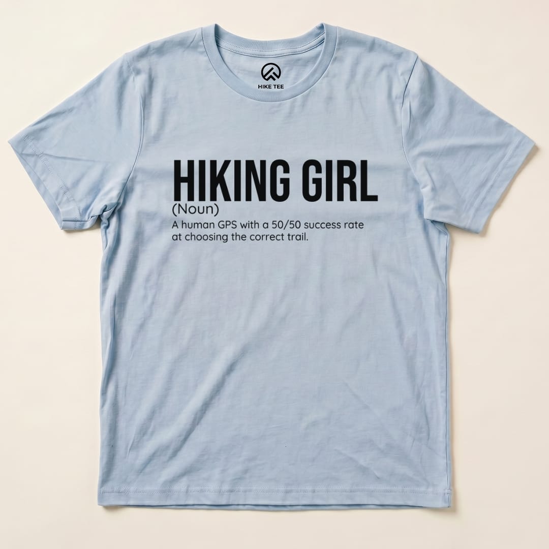 Hike Tee T-Shirt Baby Blue / S Hiking Girl Definition Shirt