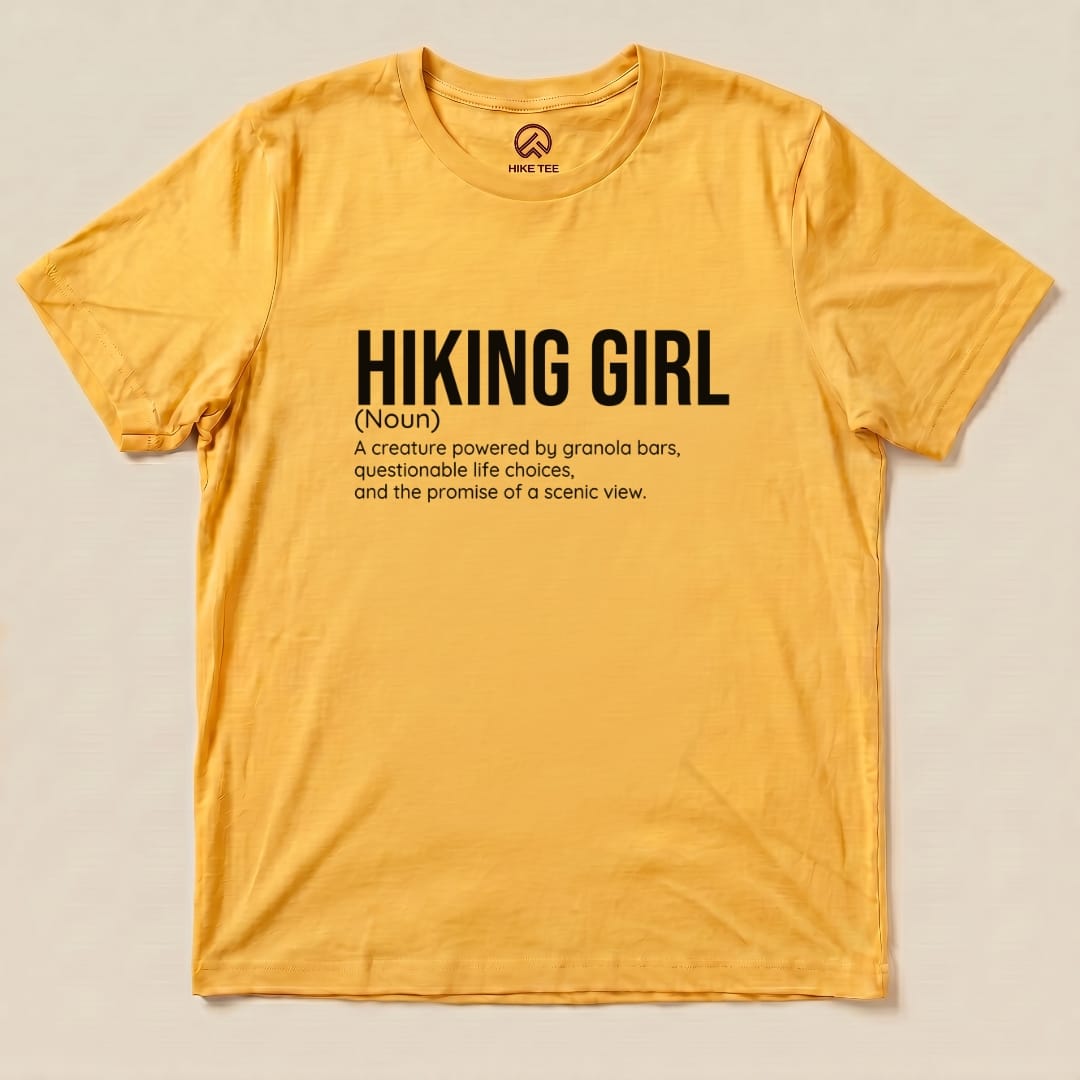 Hike Tee T-Shirt Gold / S Hiking Girl Definition Shirt