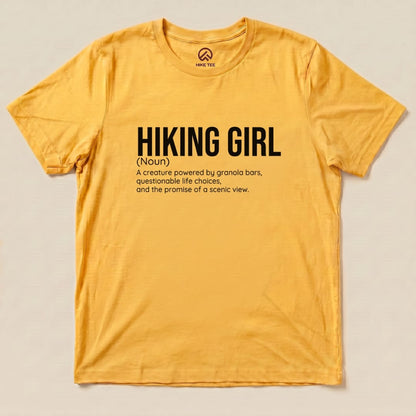Hike Tee T-Shirt Gold / S Hiking Girl Definition Shirt