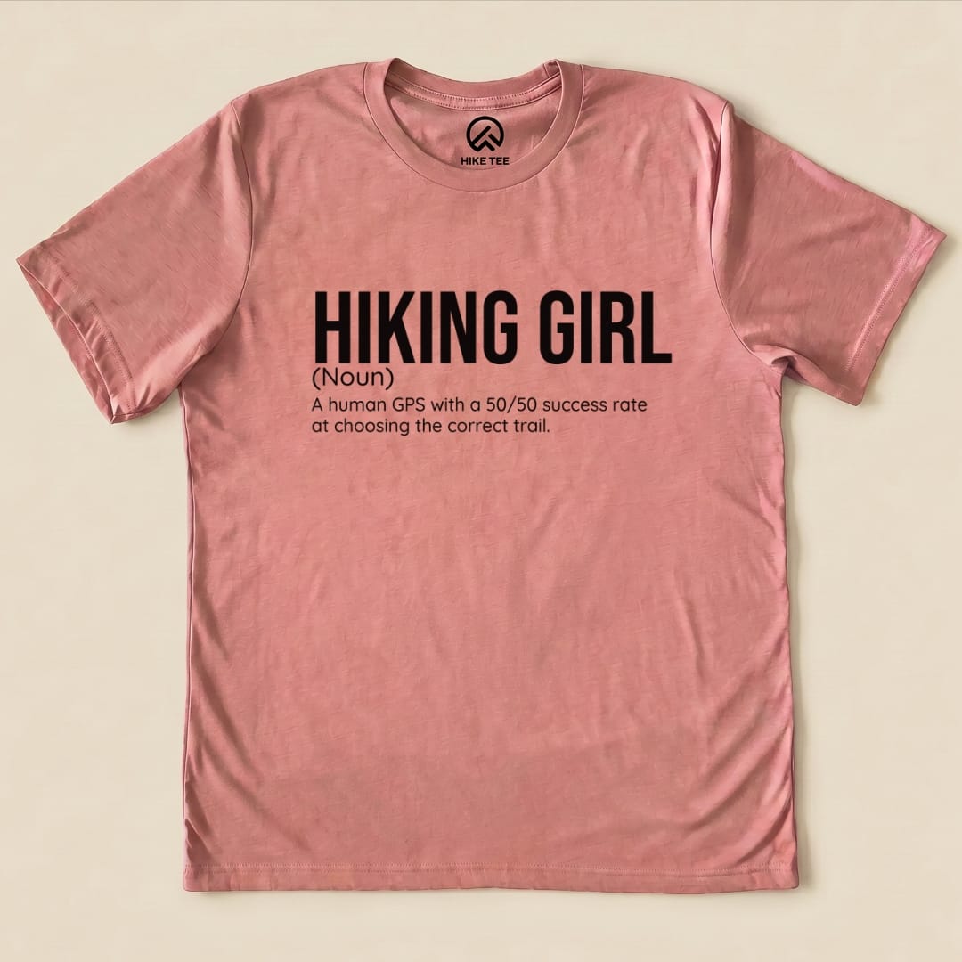 Hike Tee T-Shirt Heather Mauve / S Hiking Girl Definition Shirt