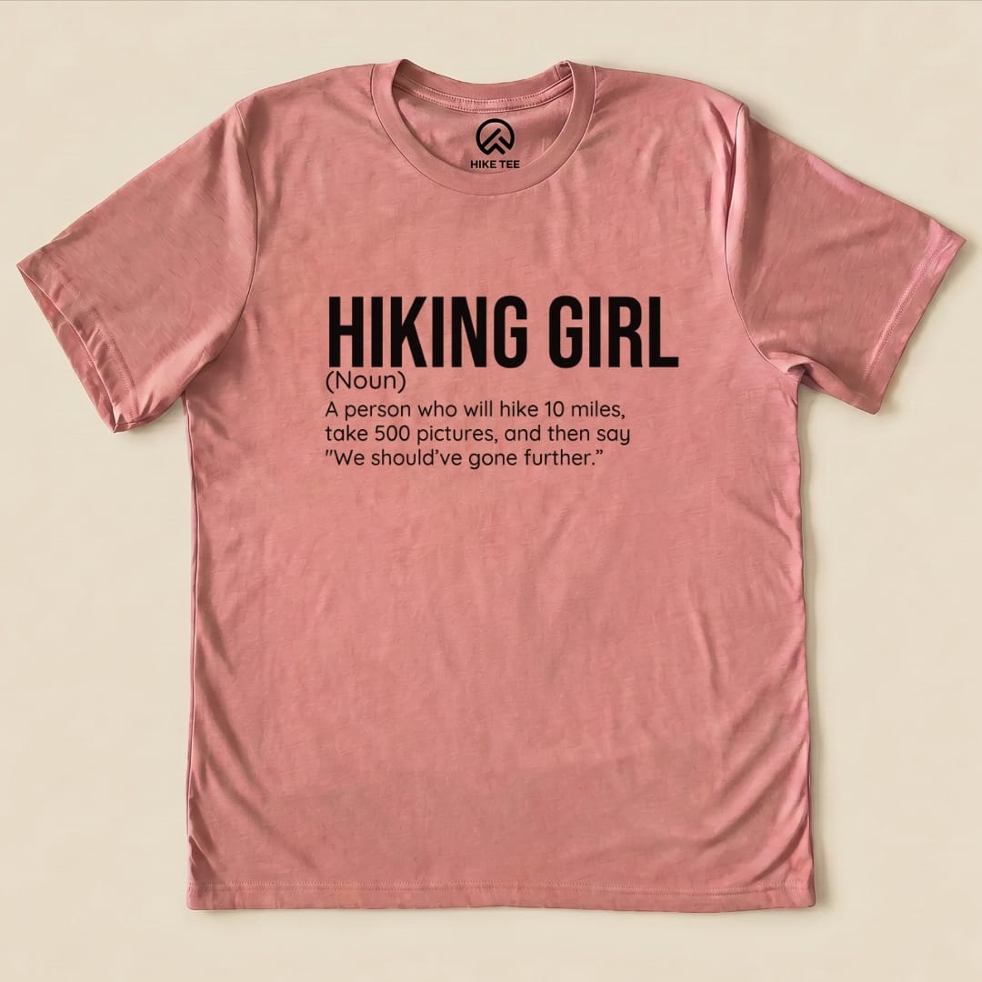 Hike Tee T-Shirt Heather Mauve / S Hiking Girl Definition Shirt