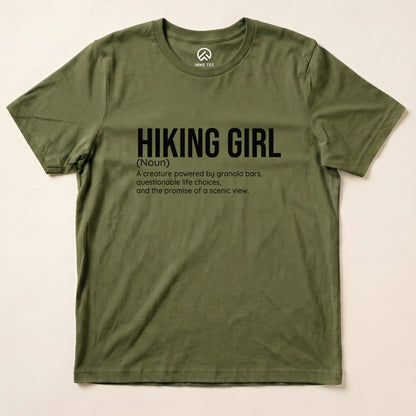 Hike Tee T-Shirt Military Green / S Hiking Girl Definition Shirt