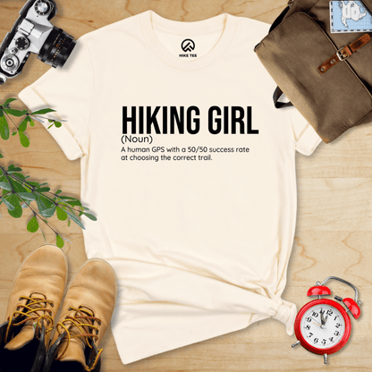 Hike Tee T-Shirt Natural / S Hiking Girl Definition Shirt