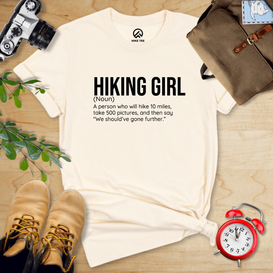 Hike Tee T-Shirt Natural / S Hiking Girl Definition Shirt