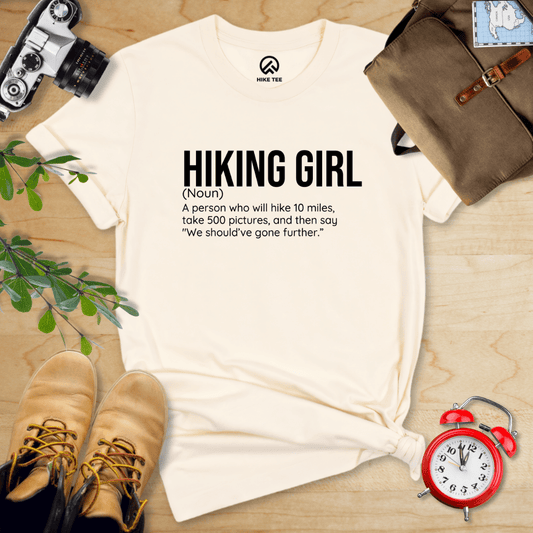 Hike Tee T-Shirt Natural / S Hiking Girl Definition Shirt
