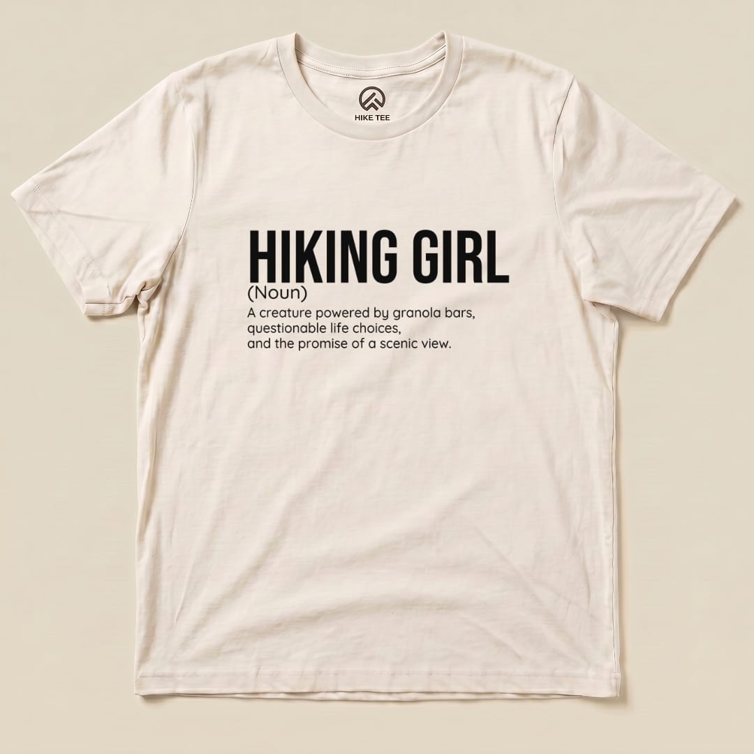 Hike Tee T-Shirt Natural / S Hiking Girl Definition Shirt