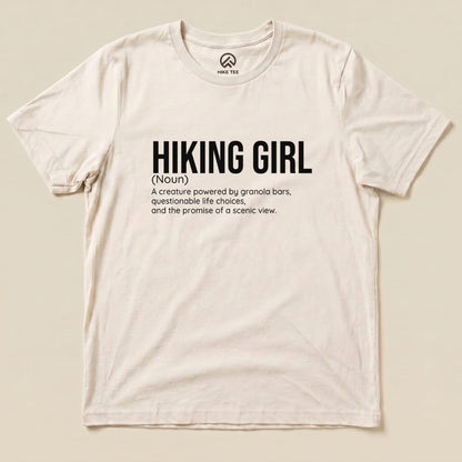 Hike Tee T-Shirt Natural / S Hiking Girl Definition Shirt