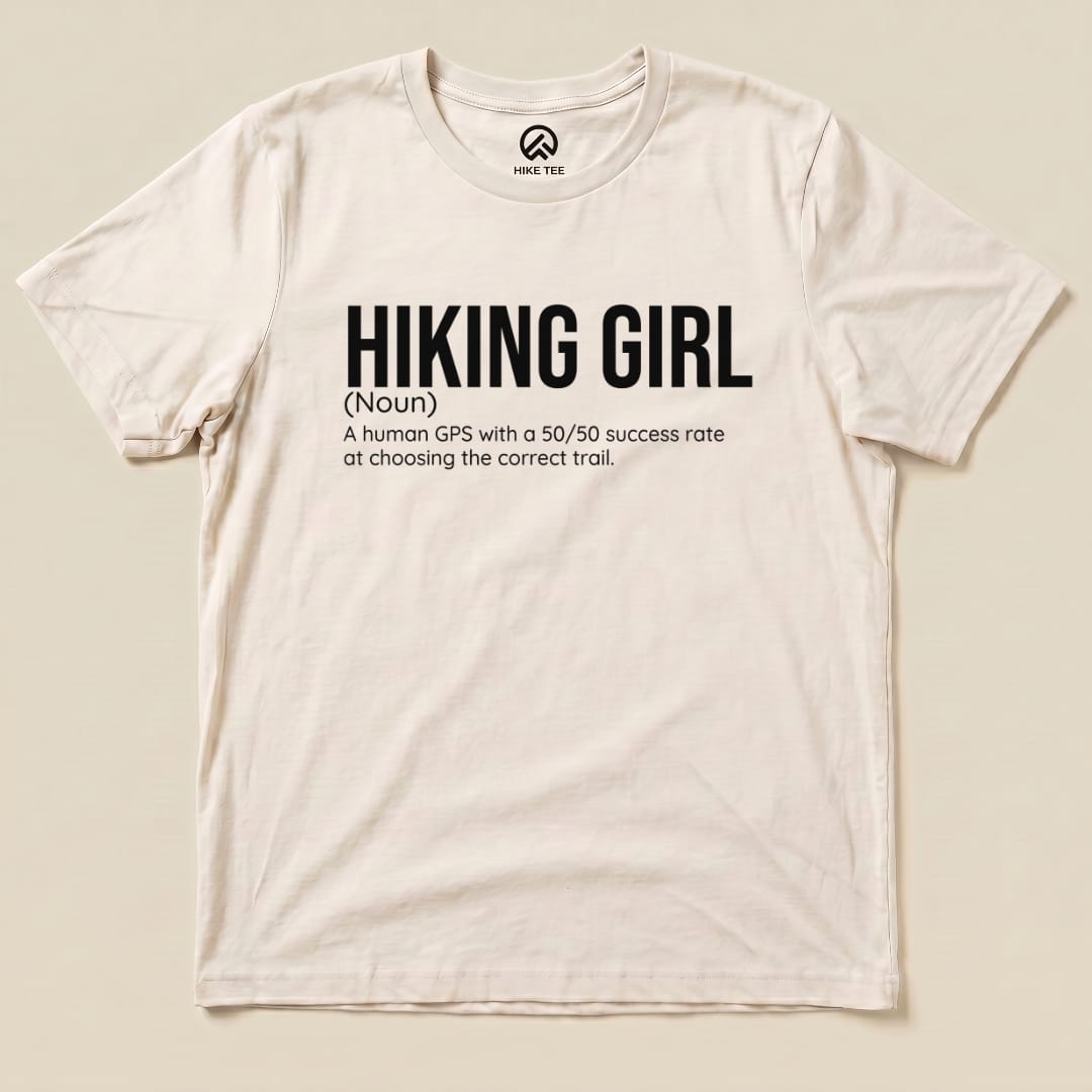 Hike Tee T-Shirt Natural / S Hiking Girl Definition Shirt