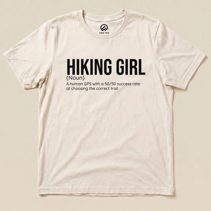 Hike Tee T-Shirt Natural / S Hiking Girl Definition Shirt
