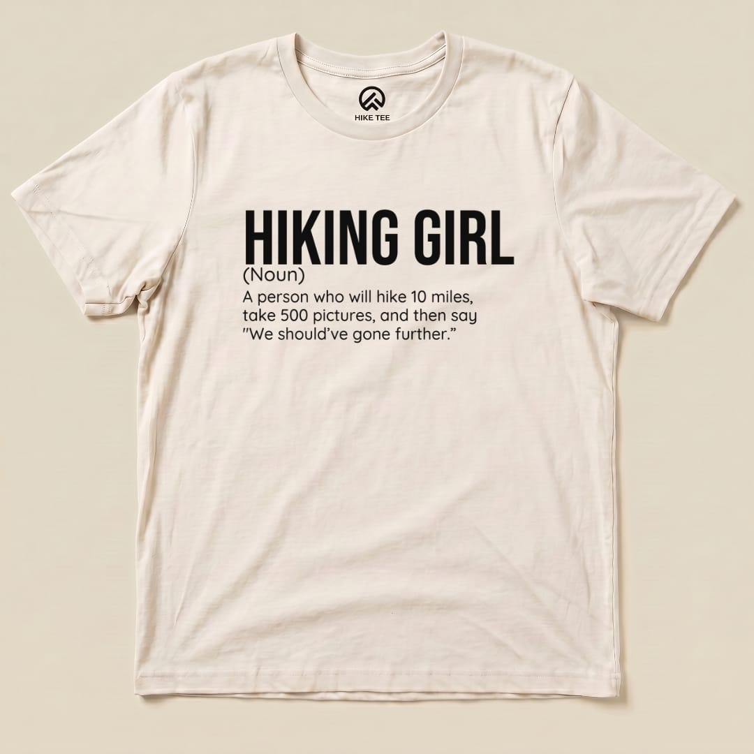 Hike Tee T-Shirt Natural / S Hiking Girl Definition Shirt