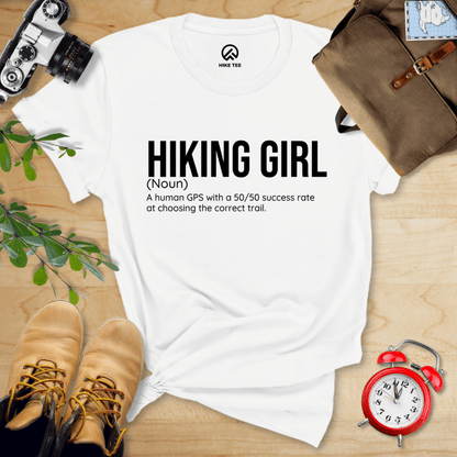 Hike Tee T-Shirt White / S Hiking Girl Definition Shirt