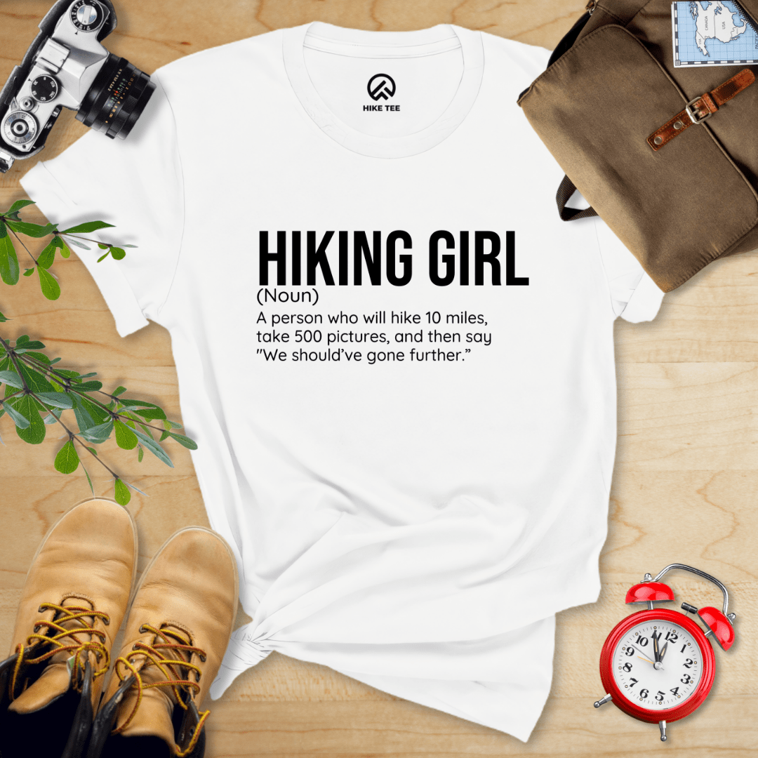 Hike Tee T-Shirt White / S Hiking Girl Definition Shirt