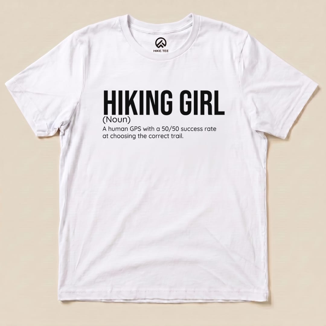 Hike Tee T-Shirt White / S Hiking Girl Definition Shirt