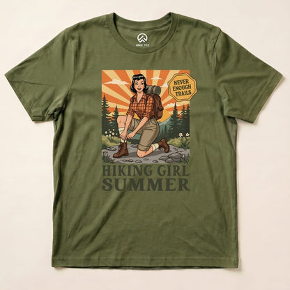 Hike Tee T-Shirt Military Green / S Hiking Girl Summer Shirt