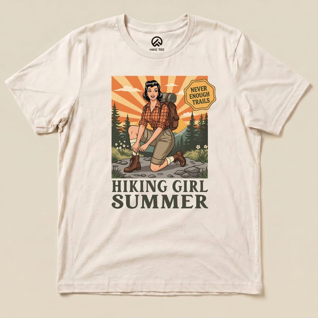 Hike Tee T-Shirt Natural / S Hiking Girl Summer Shirt